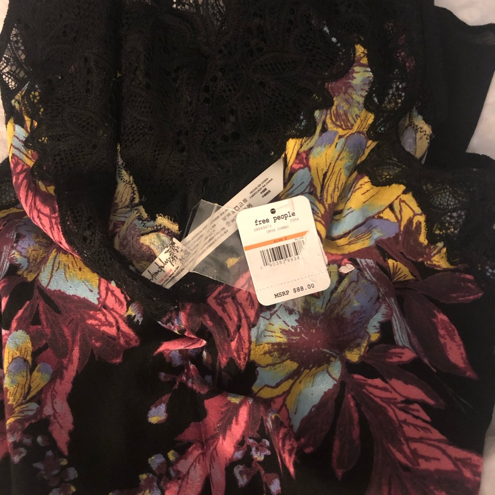 NWT  Free People  Onyx Floral Dress - Picture 5 of 5